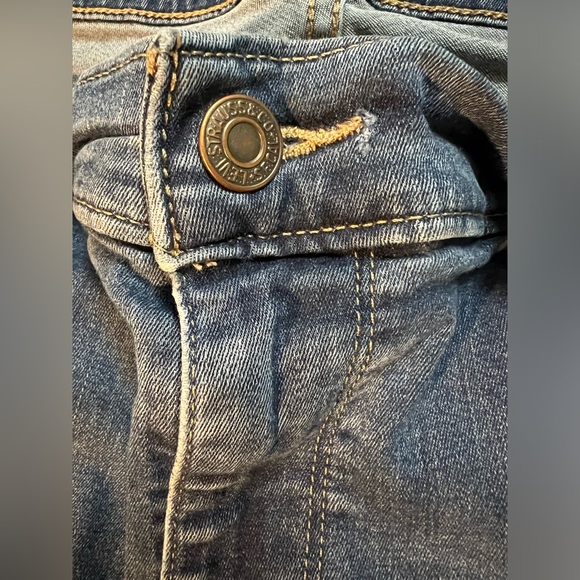 Levi Curvy Bootcut Jeans Women's 32x30 Blue Medium Wash Western Cowgirl Rodeo - Picture 6 of 9